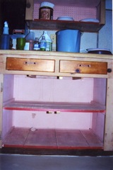 Cupboards where diswasher will go