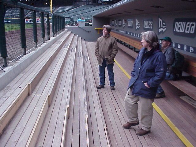 In the dugout